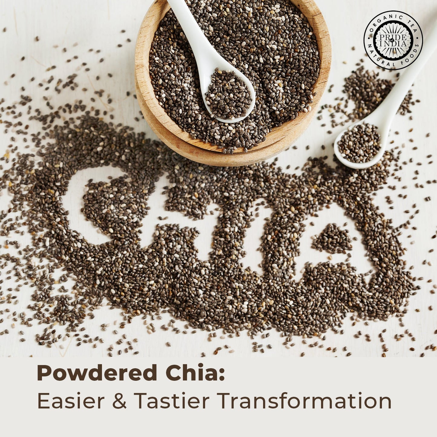 Cold Milled Raw Chia Ground - Omega-3 & Fiber Superfood Jar