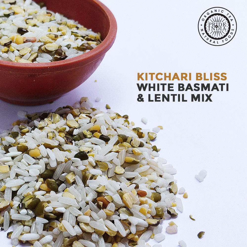 Indian White Basmati Rice & Lentil Kitchari Mix - Protein Superfood Jar