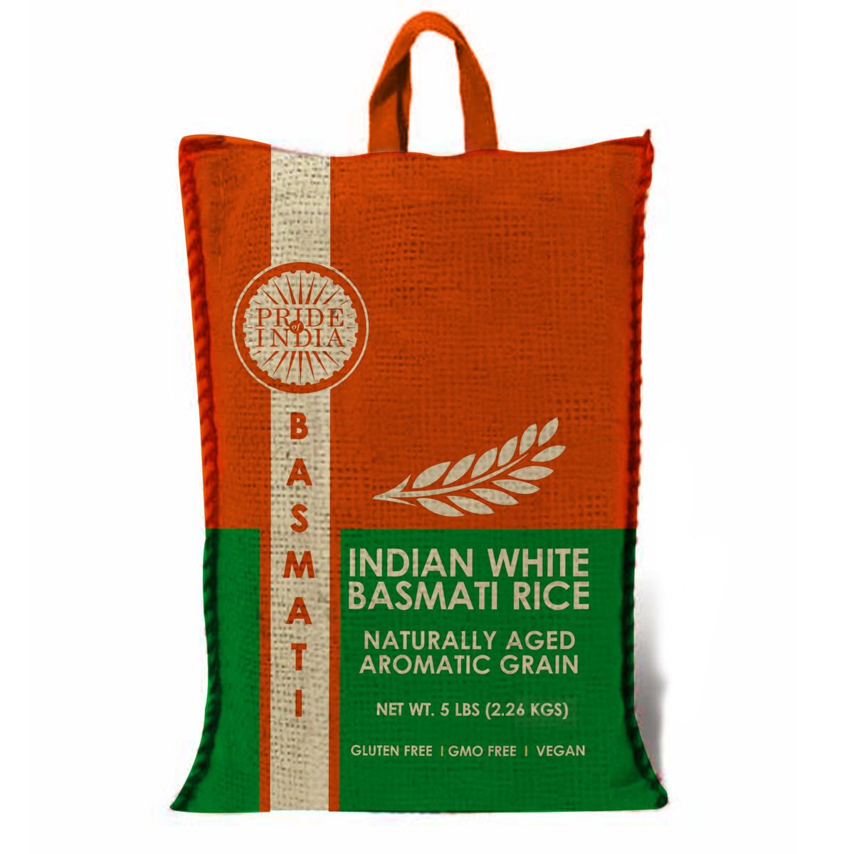 Extra Long Indian White Basmati Rice - Naturally Aged Aromatic Grain Jar