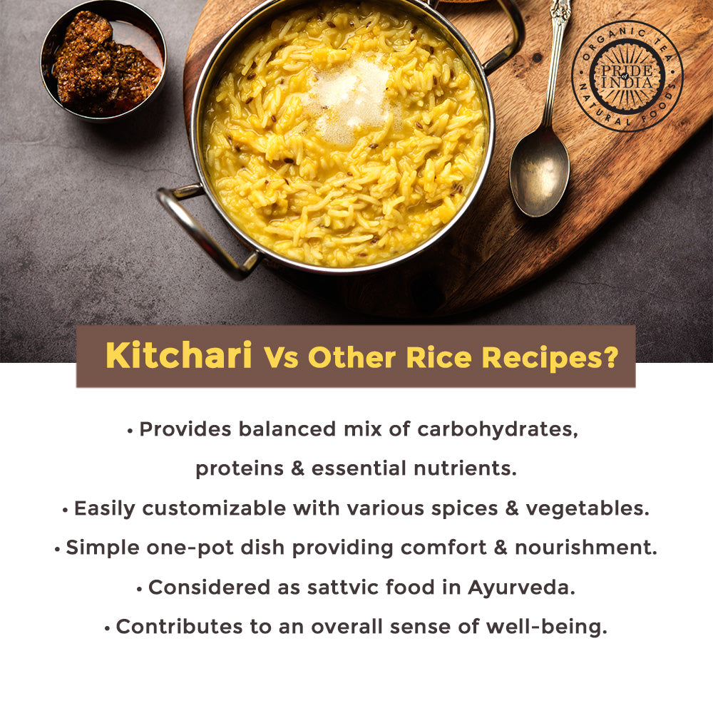 Indian White Basmati Rice & Lentil Kitchari Mix - Protein Superfood Jar