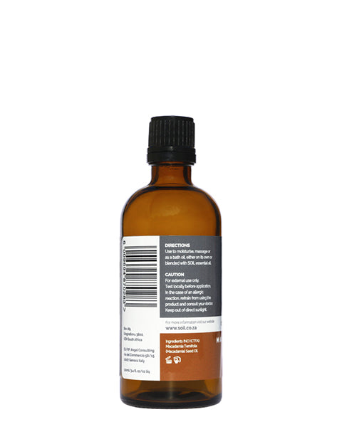 Organic Macadamia Nut Oil (Macadamia Integrifolia) 100ml