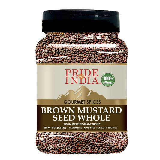 Brown Mustard Seed Whole – Gourmet Indian Spice - 8 oz