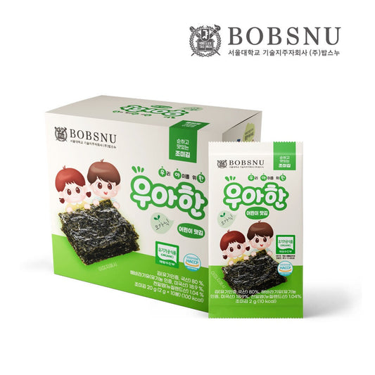 Seoul National University Elegant Organic Low-Sodium Seasoned Seaweed for Children