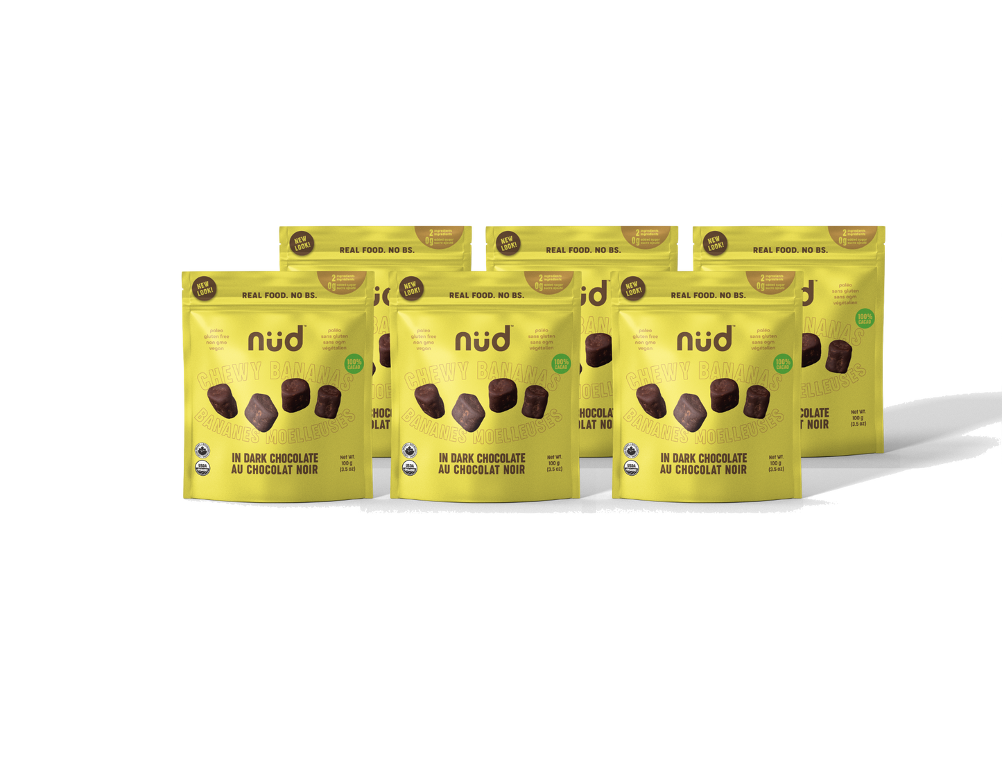 Chocolate Covered Chewy Bananas - 6 x 100g pack